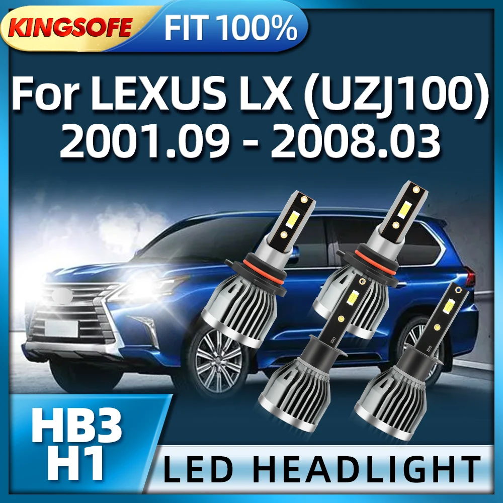 

Roadsun LED Headlight HB3 H1 Light Bulbs Car 26000LM 6000K Headlamp For LEXUS LX 2001 2002 2003 2004 2005 2006 2007 2008
