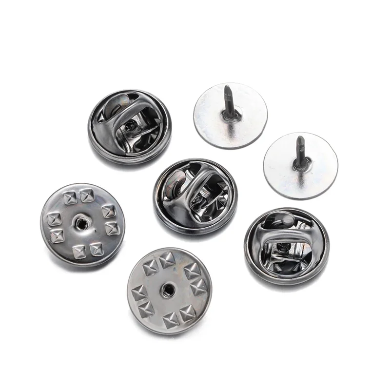 50 Sets Blank Scatter Butterfly Clutch Pin Holder Emaille Locking Backs Tie Tacks Jewelry Pin Backings Verschluss für Brosche Revers Hut – Detail 4