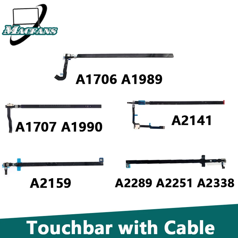 Touchbar com Cabo para Macbook Pro Retina A1706 A1707 A2338 13 15 A1989 A1990 A2159 A2289 A2251 A2141 Ano Original