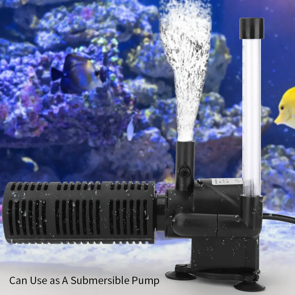 Aquarium Filter Pump Mini 3 in 1 Ultra-Quiet For Turtle/Fish Tank