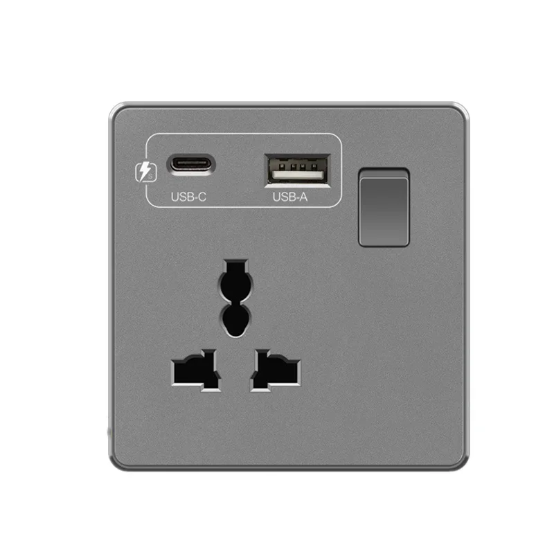 Enchufe de pared USB, enchufe de pared eléctrico multifuncional de la UE,  enchufe de pared USBEU elaborado por expertos Jadeshay A