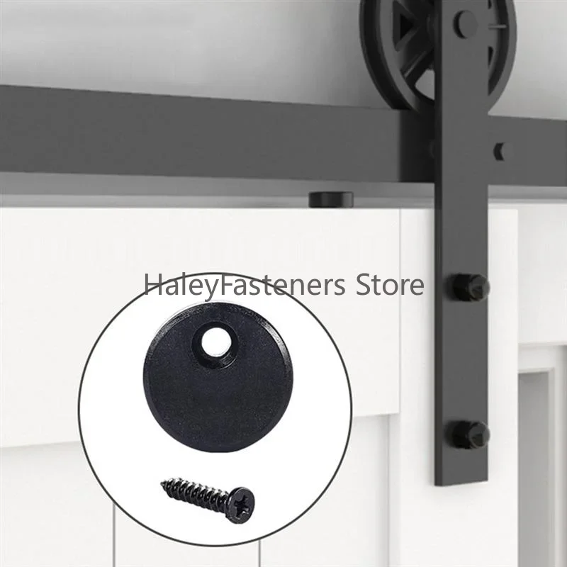 Barn Door Rail Warehouse Stay Roller Sliding Guide Scroll Wheel Home Floor Hanger Accessory See Kit 1 Set