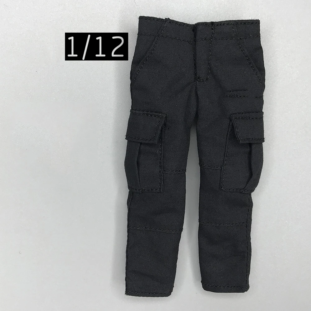 

3ATOYS 1/12th Fashion Trendy For Boys Male Black Vest Pant No Body For 6inch SHF MEZCO VTOYS Figures DIY