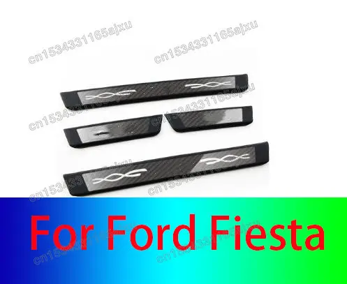 

Car Accessories For Ford Fiesta 2012-2018 Stainless Steel Threshold Guard Plate Welcome Pedal Anti-scratch Protection