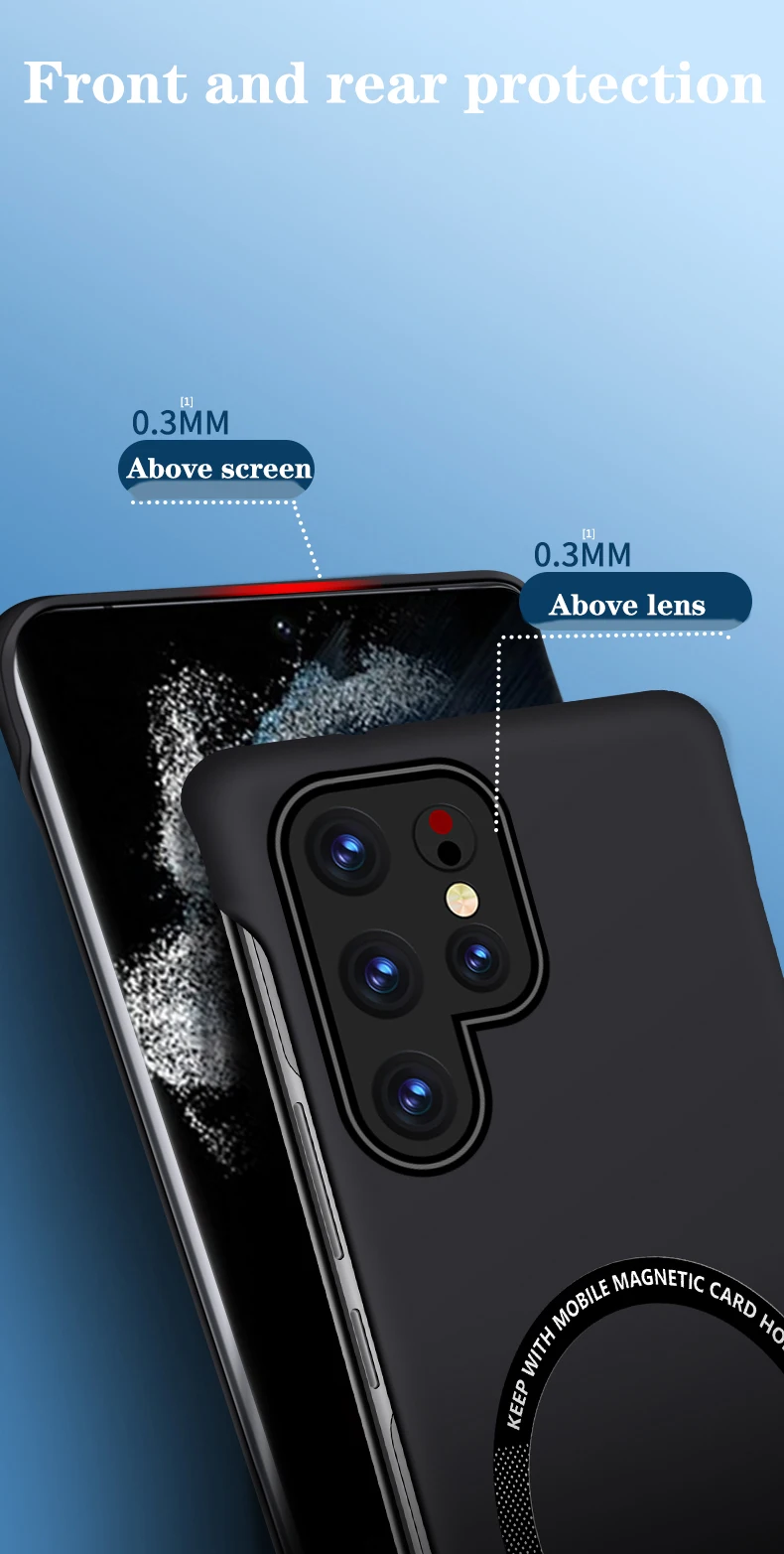 Ultra-Thin Frameless Magnetic For Magsafe Wireless Charge Case for Xiaomi Redmi Note 14 13 12 11 10 9 Pro Plus Ultra K70_voghion.com