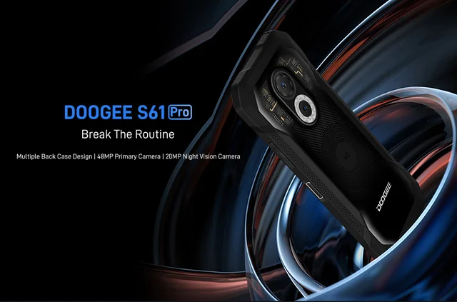 DOOGEE S61 Teléfono Móvil Resistente (2022) 6GB+64GB, 20MP+20MP Visión  Nocturna, Movil Antigolpes 6.0 HD+, 5180mAh Móvil Indestructible  Irrompible IP68/Android 12/Octa Core/4G Dual SIM/NFC/OTG/GPS : :  Electrónica