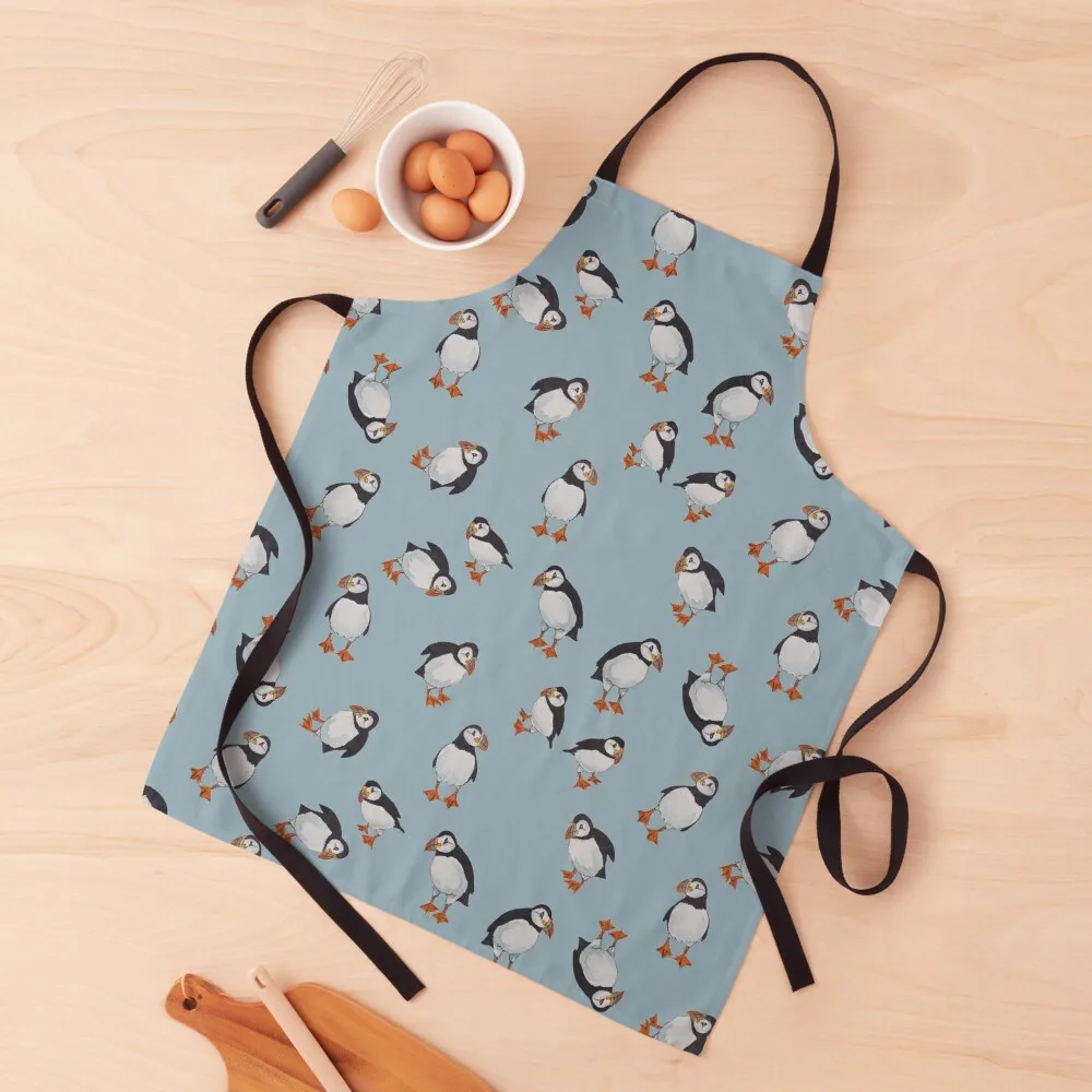 Perfectly Perfect Puffins! Apron with personal logo Sexy Hairdressing Apron