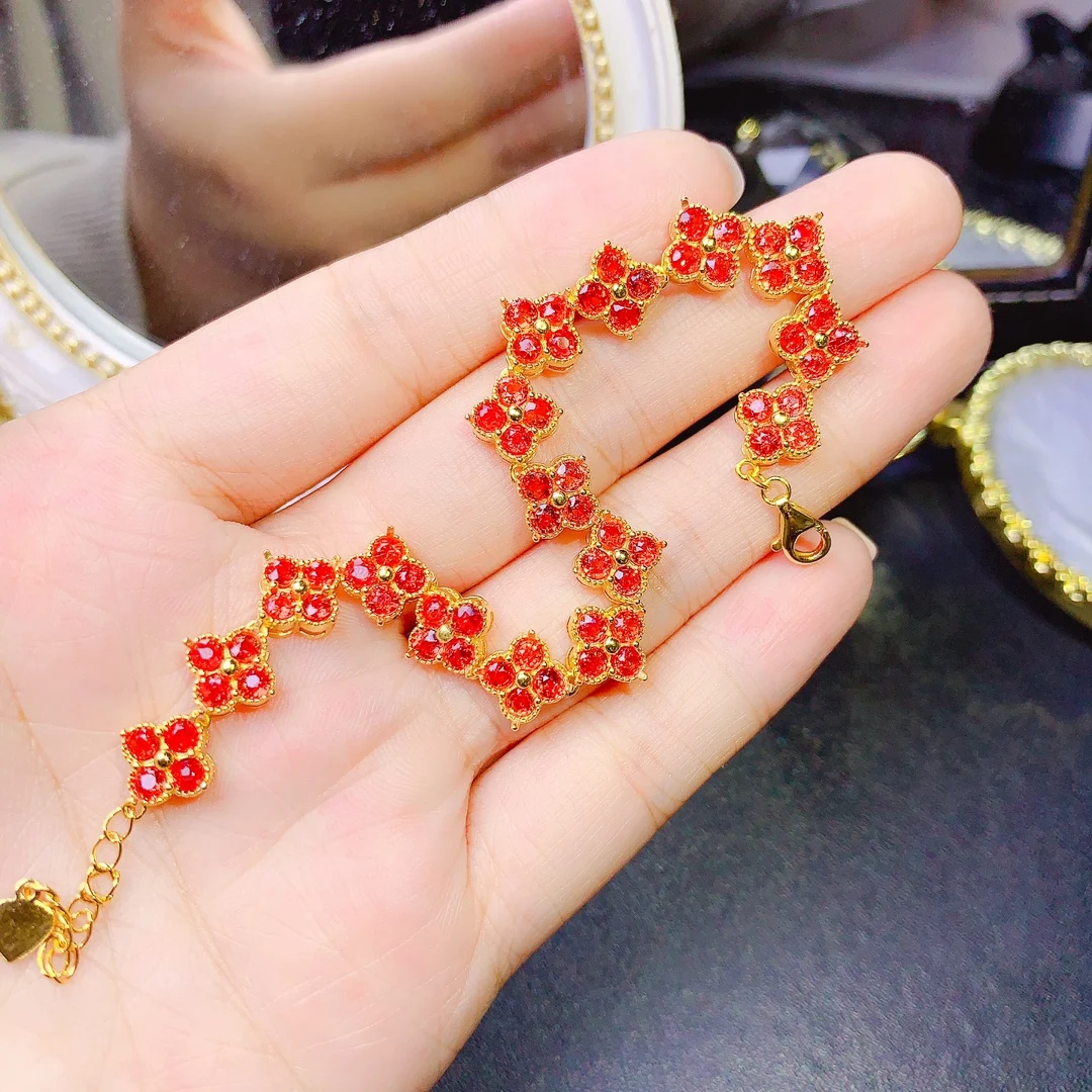 Cheap 1 Set Women Rose Necklace French Style Retro Elegant Golden Chain  Fairy Gift Adjustable Red Flower Bracelet Stud Earrings Kit Jewelry  Accessories | Joom