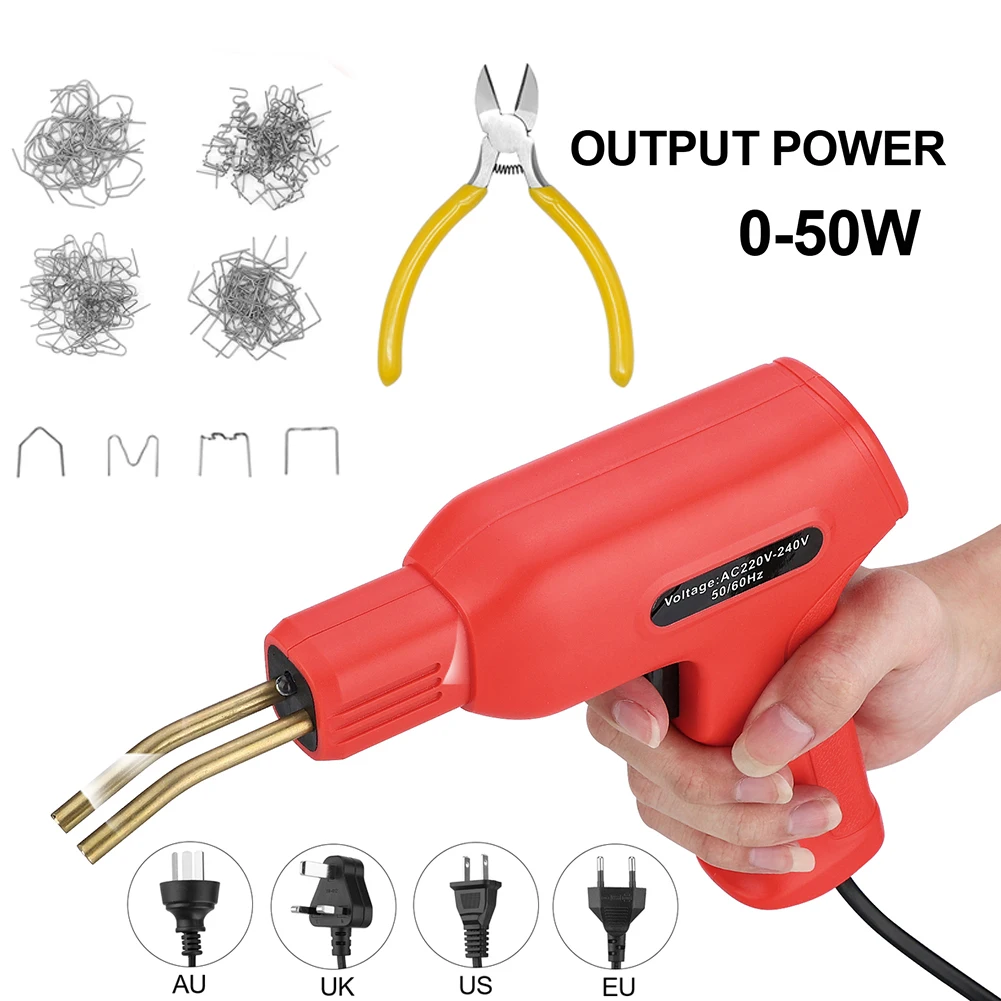 

50W Hot Stapler Plastic Welding Machine Car Bumper Repair Kit Welding Repairing Machine Welder Gun Repair EU/US/AU/UK Plug