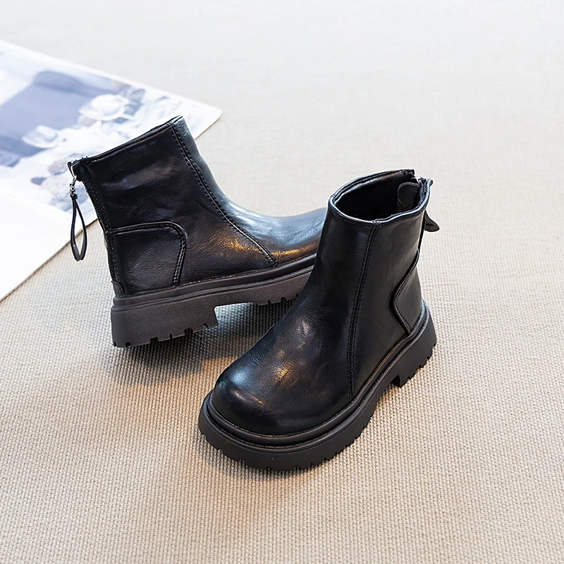 Girls Ankle Boots Autumn Winter Breathable Non Slip Kids Boots