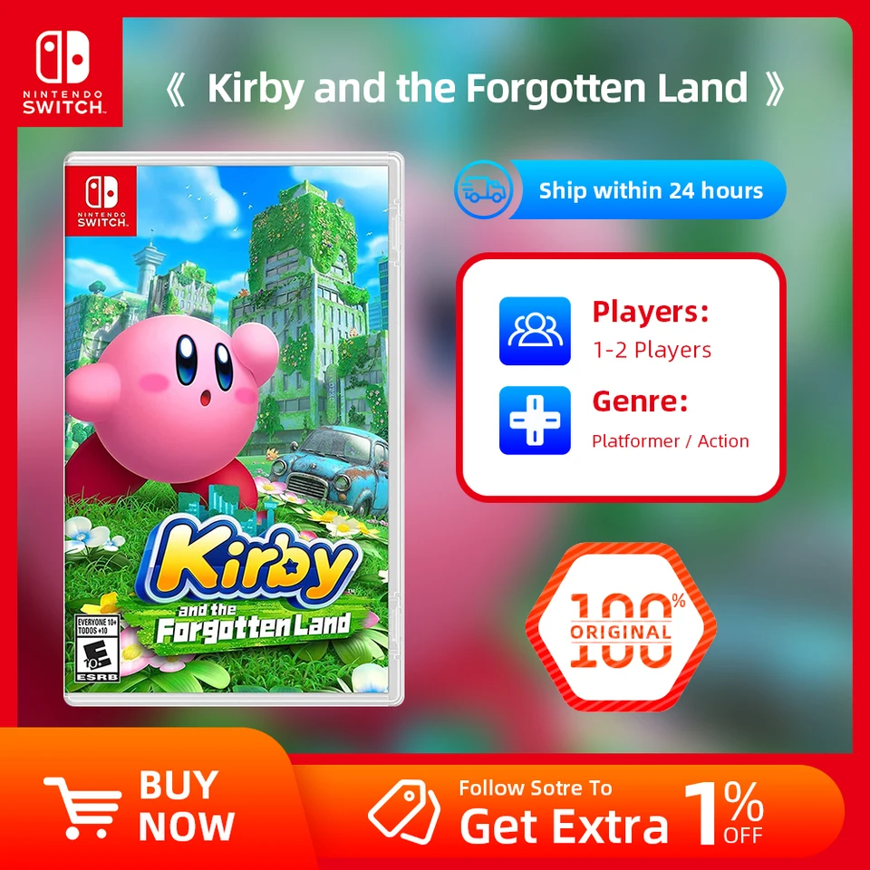 Nintendo Switch Game Deals Platformer Kirby and the Forgotten Land
