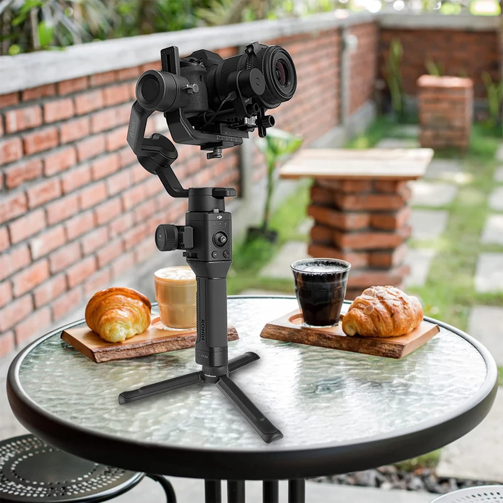 Trépied Poignée 2-en-1 pour Appareil Photo, Smartphone, Gimbal - Support Table Bureau