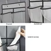12/14 Pockets Over the Door Shoe Organizer Large Mesh Pockets With 4 Hooks Transparent Fabric Shoe Rack Storage Bag For Bedroom 5