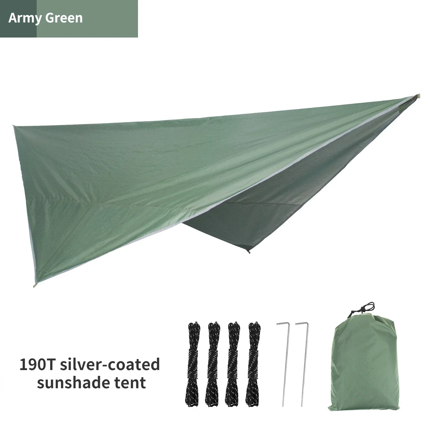 190T Rhombus Waterproof Tarp Tent Shade Outdoor Camping Hammock Rain Fly UV Garden Awning Canopy Sunshade Ultralight 340x260cm waterproof tarpaulin,tarpaulin rain cover,waterproof tarp,ultralight tarp