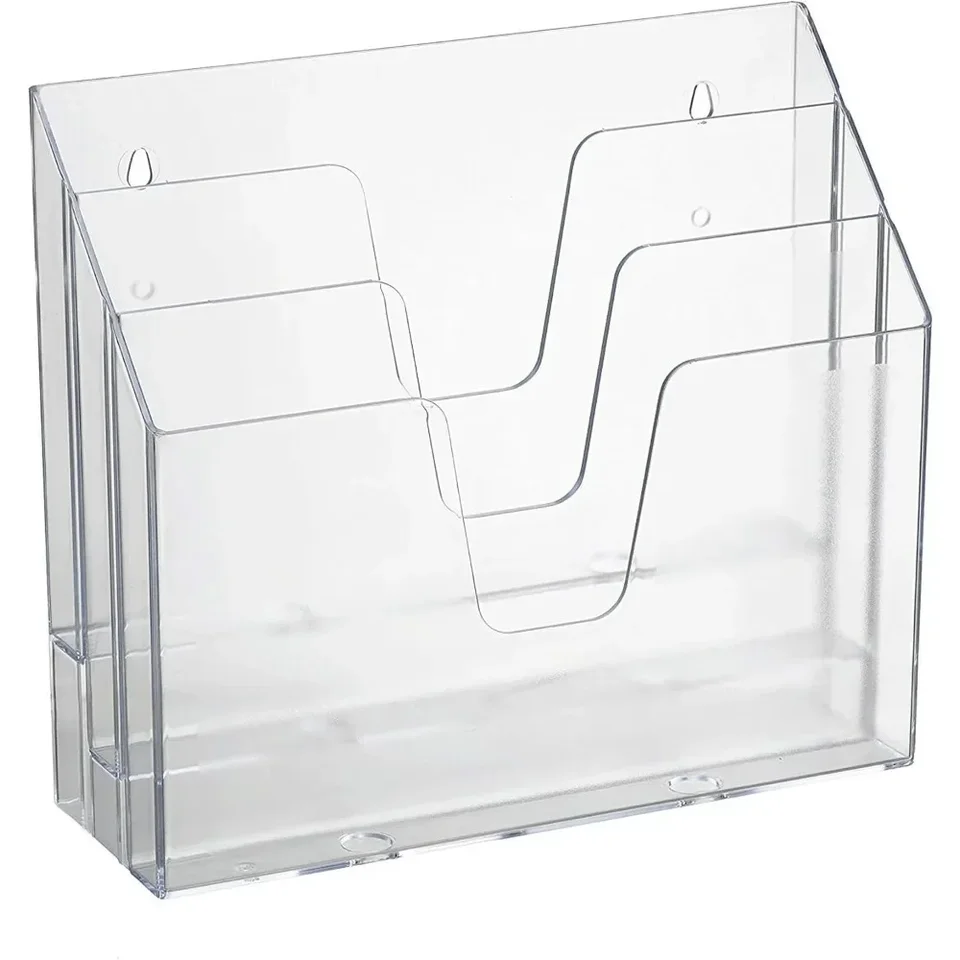 Horizontal Triple File Holder Organizer for Easy Access