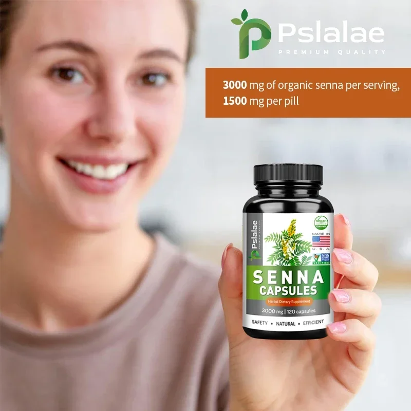 Gut Cleanse Detox Natural Senna Capsules Promote Intestinal Cleansing and Detoxification Relieve Constipation