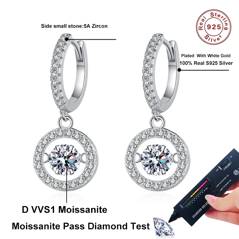 14 K placcato oro rotondo morganite & bianco diamante Ladies Halo, orecchini a lobo, Oro rosa, cod. GE MORG 0.50 14KR