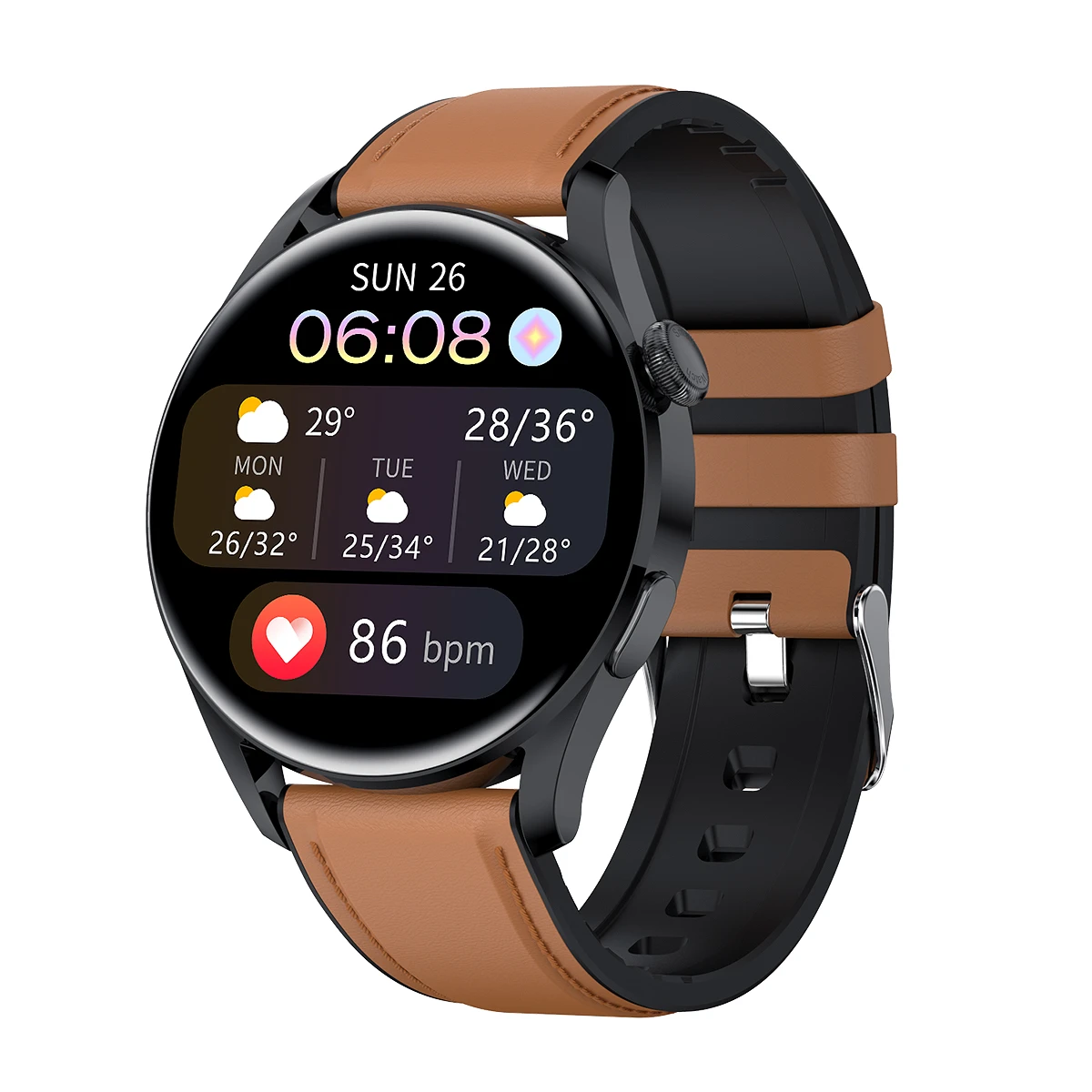 2022 Body temperature Bluetooth-compatibl calling Music control Heart rate Blood pressure  A variety of sports mode Smart watch