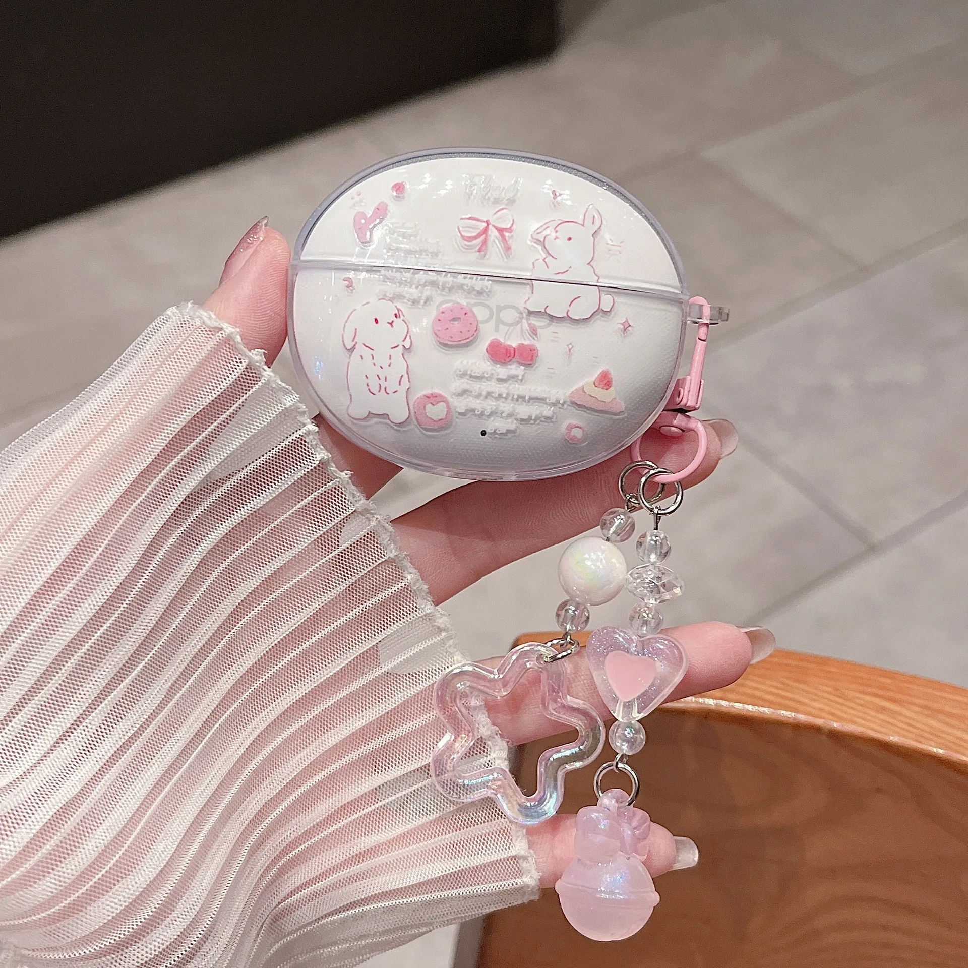 Cute Cartoon Flower Butterfly Shell Pendant Protective Cover