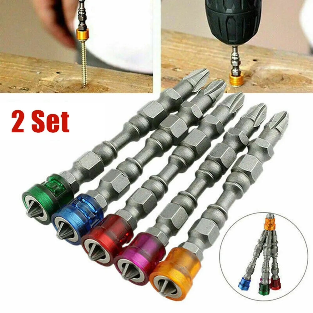 

10pcs Magnetic Screwdriver Bit Drill Cross-head PH2 Magnetic Screwdriver Bits Set 1/4Inch Hex Shank Drywall