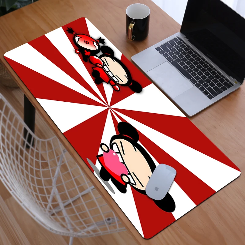 Cute Mouse Pad Gaming Pucca Gamer Cabinet Giochi Accessori Da Scrivania Mousepad Anime Keyboard Mat Mats Office Pc Extended Xxl Large