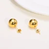 Round Stainlesss Steel Ball Stud Earring for Women,Simple Polished Ball Earring Hypoallergenic Jewelry 6mm-12mm 5