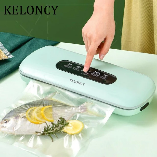 Automatic Food Sealer Vacuum Sealer Machine Built-In Cutter Compact Food  Vacuum Sealer Kitchen Preservator with 10pcs Seal Bags - AliExpress