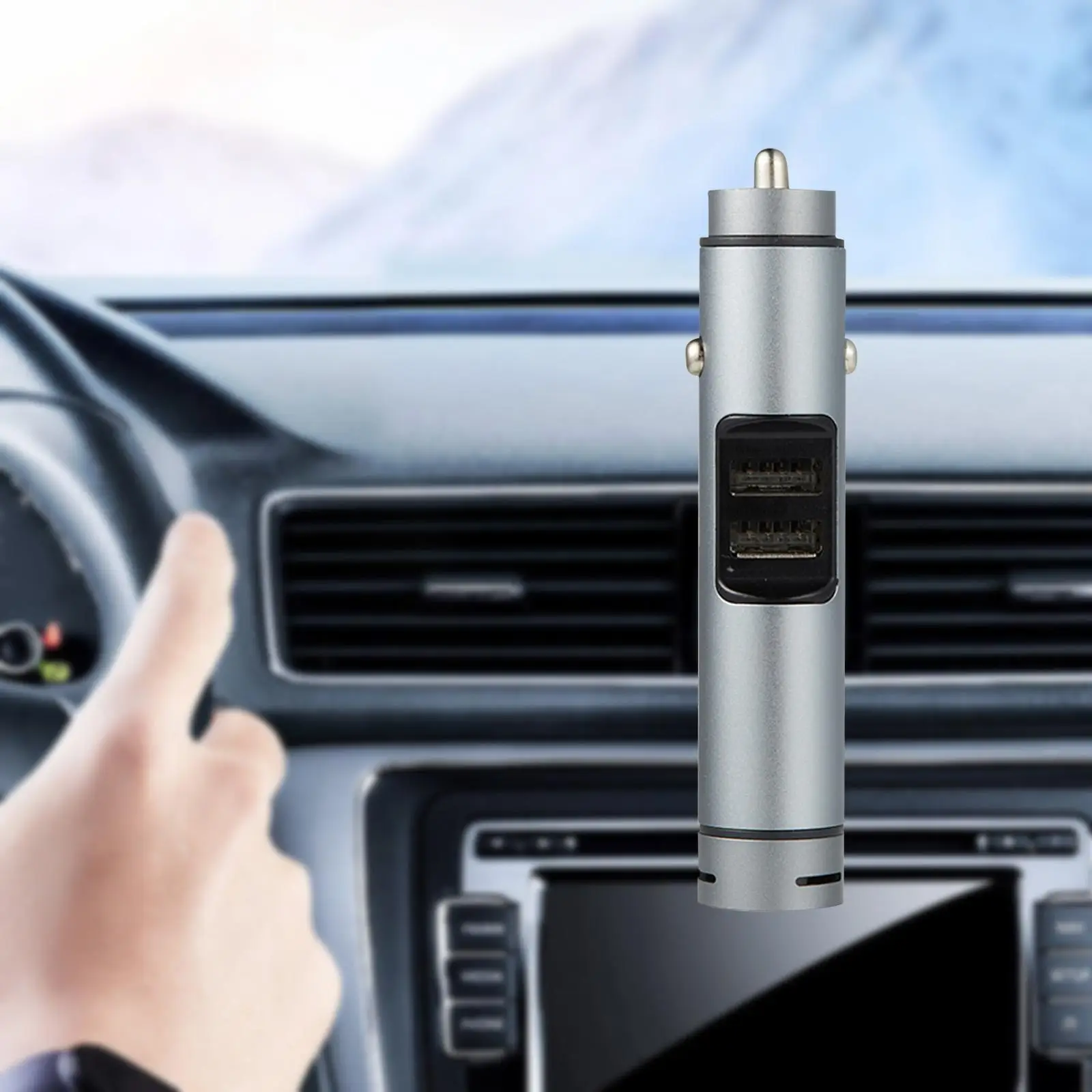 

Car Charger Adapter with Aroma 2 USB Ports Phone Charger 15W Fast Charging Car Diffuser Easy Installation for Vehicles Auto