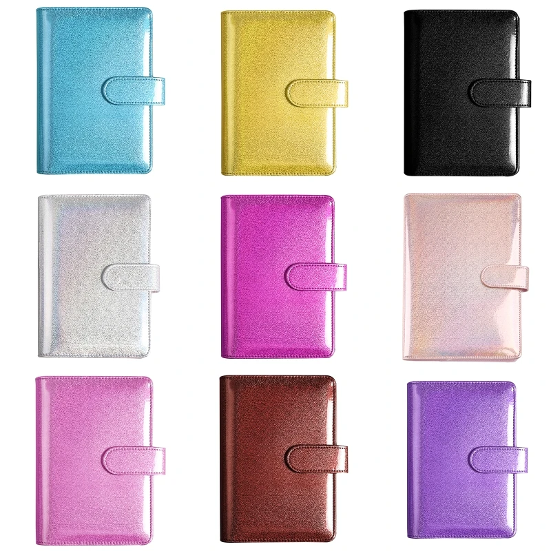 

Popular Binder Dairy Notebook Cover Loose-Leaf Notepad Cover with Buckle Closure Pen Loop for Women Teens Dropship