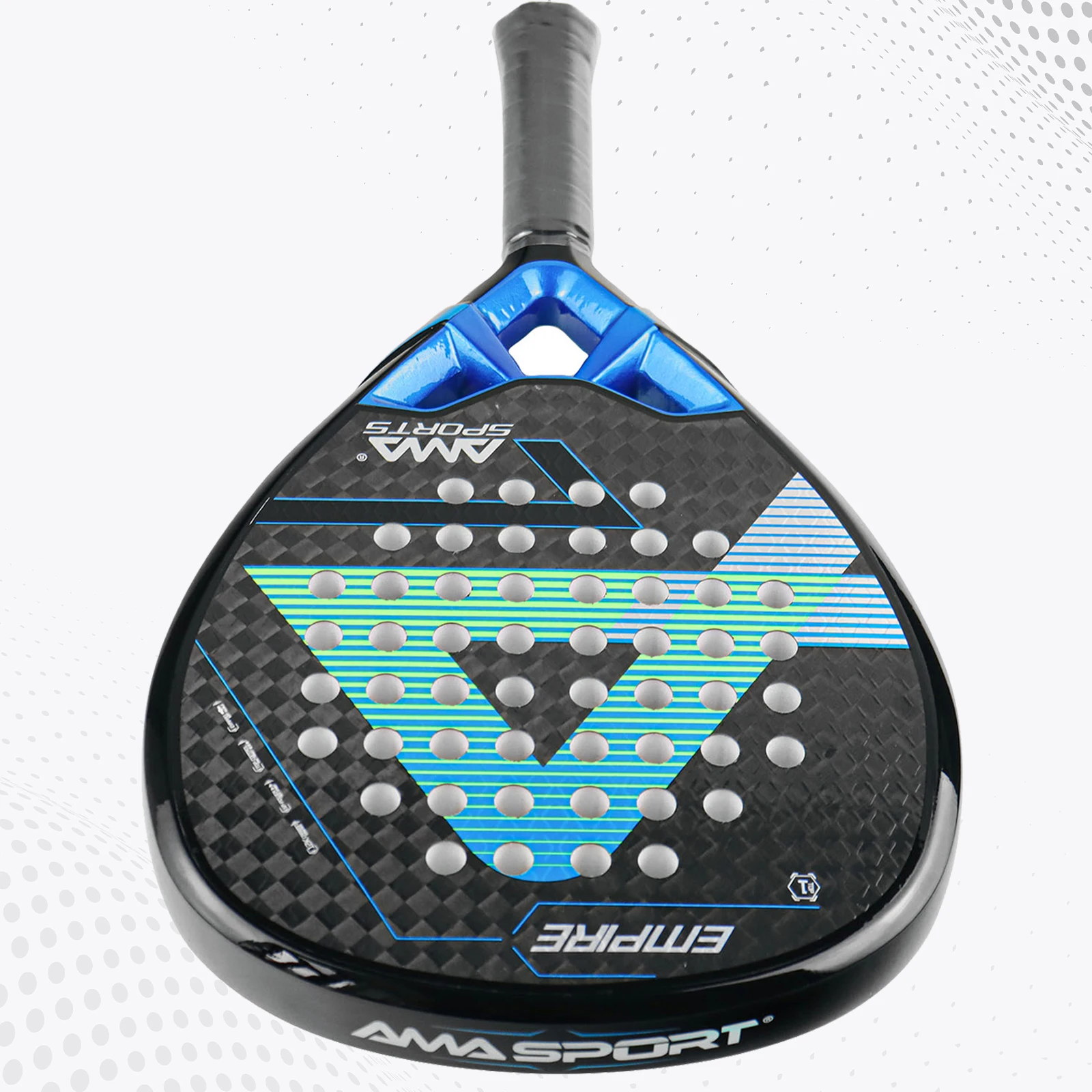 AMA SPORT Paddle Racket 12k Carbon Fiber Professional Soft Memory Foam High Balance Ultra Light Padel Racquet