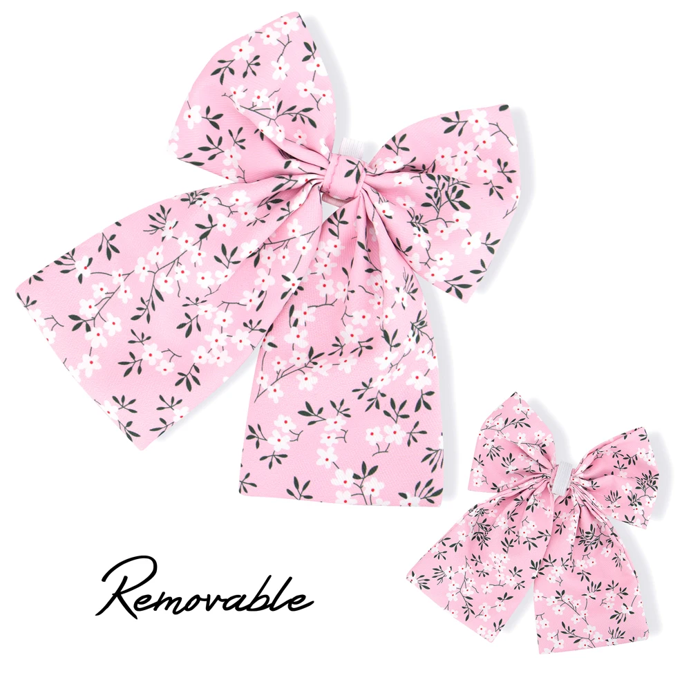 Personalized Nylon Bowknot Dog Collar Custom Printed for Small Medium Dogs, dog collar,pet collar
