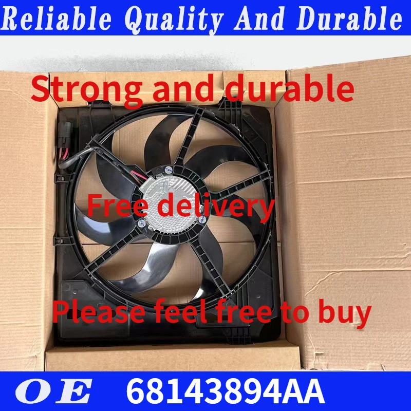 

Radiator Fan Assembly 68143894AB, 68143894AA Applicable For Jeep Wrangler 3.6L 2012-2017