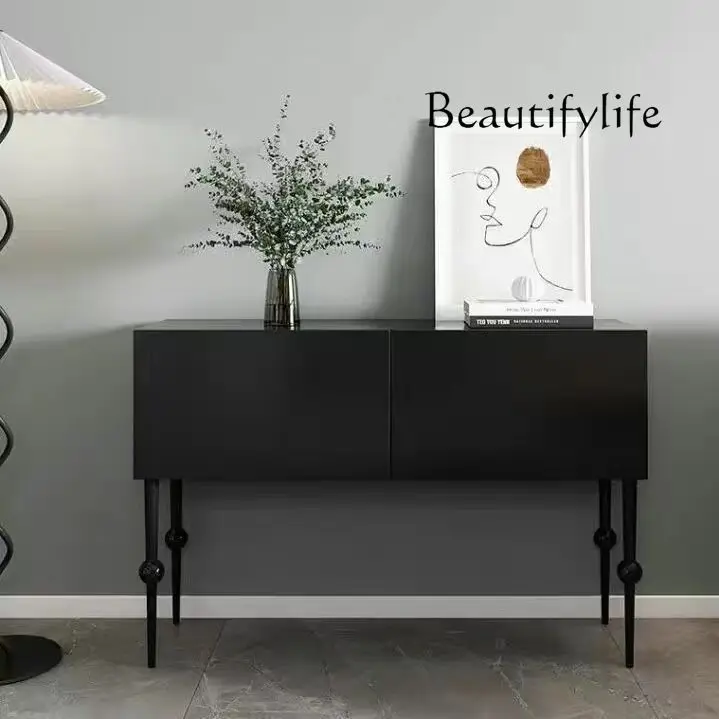 

Nordic Dining Side Entrance Storage Cabinet Living Room Multi-Functional Bedroom Dresser Narrow Cabinet