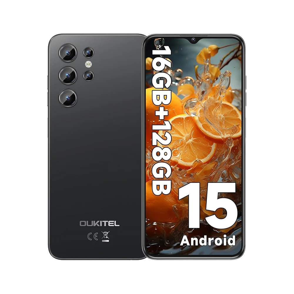 OUKITEL C1 Smartphone Android 15 16GB (4+12) +128GB Mobile Phone