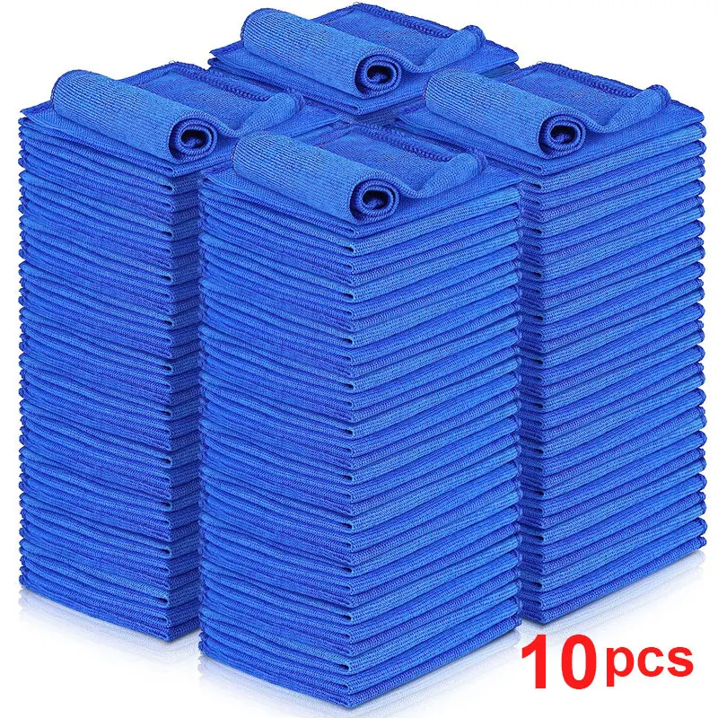 Microfiber Car Towels 10Pcs Super Absorbent Car Drying Household Care Detailing