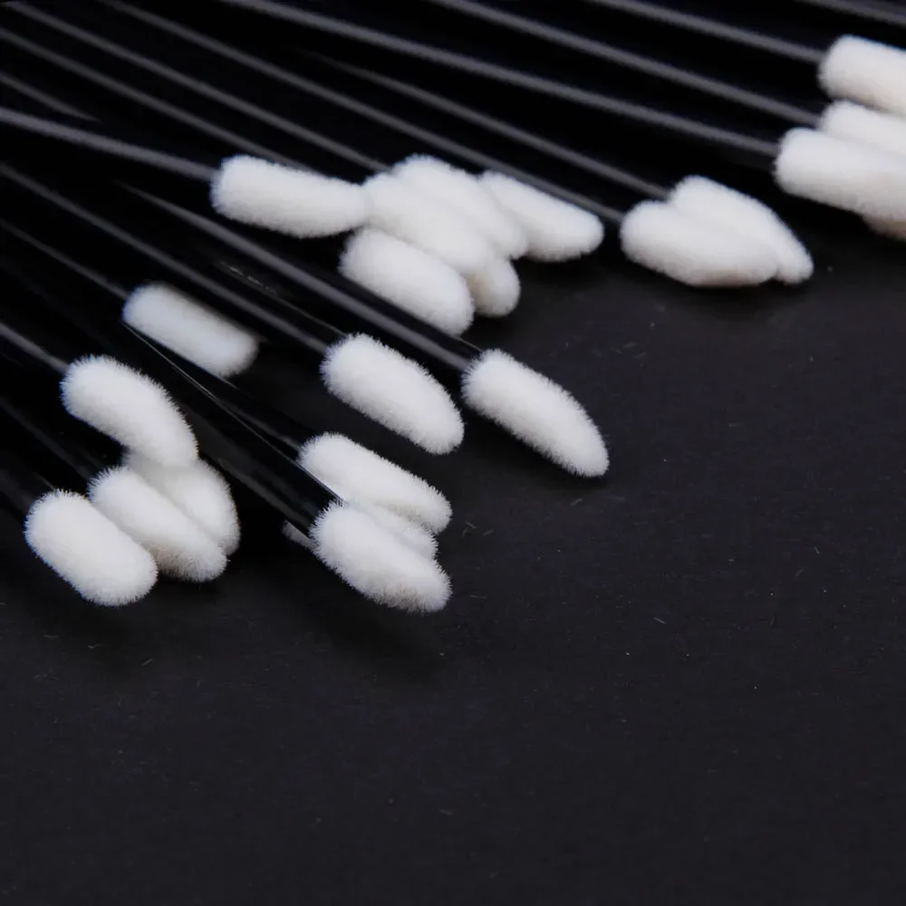 Brush Women Lipstick Eyelash Eyebrow 50/100 PCS Disposable Lip Cleaning Accessories Wholesale Gloss Wands Applicator MakeUp Tool