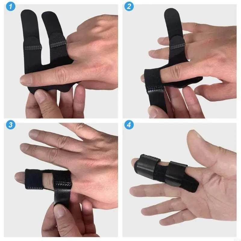 34YA Pack of 8 Lightweight Finger Splint Finger Healing Aid Support Brace Stabilizer for Postoperative Healing