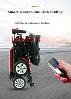 Auto Fold Electric Mobility Scooter 4 Wheels Handicapped Scooter For Disabled Outdoor 1
