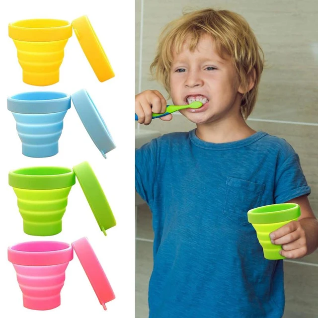 Kids Silicone Water Cups Baby Snack Cup Portable Outdoor Travel Children  Cups Teacups Drinkware Food Grade Silicone BPA FREE - AliExpress