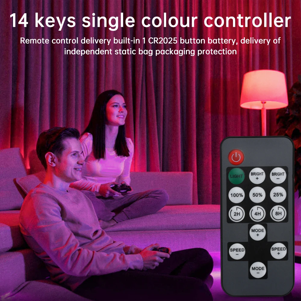 5-12V 14 Keys LED Module Controller Intelligent Head Rf Timer 7 Color Rgb Running Light Strip Controller Led Dimmer led display controller