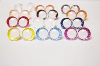 10PAIRS  14MM TO 35MM WHITE PUPIL 3D COMICAL ROUND GLITTER TOY EYES COLORFUL DOLL EYES -T10 1