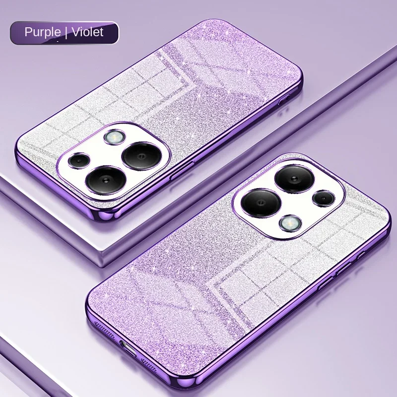 Sparkling Soft TPU Glitter Slim Protective Back Cover for Xiaomi Redmi Note 13 Pro