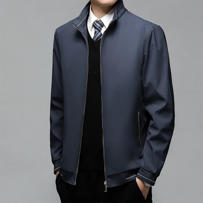 thumbnail image 1 of 2024 Chaqueta informal de negocios Abrigos para hombre Nuevo abrigo de primavera Chaqueta informal de otoño Chaquetas lisas simples para hombre Chaquetas blazer para hombre, 1 of 5