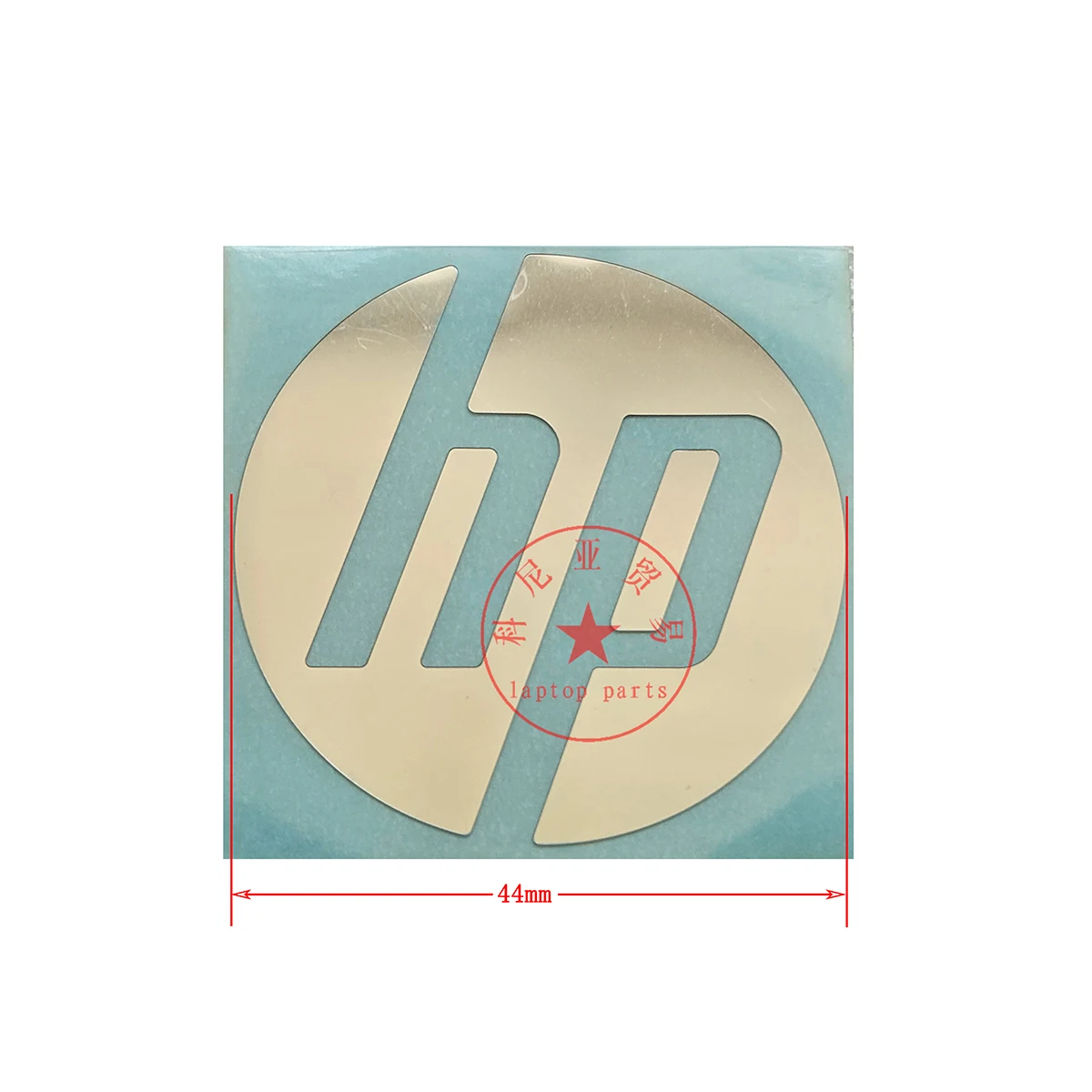 For HP Laptop LCD Cover Sticker Nameplate Plastic Version Rotundity Silver Black Green Purple 42MM 44MM 48MM keyboard stickers laptop sticker
