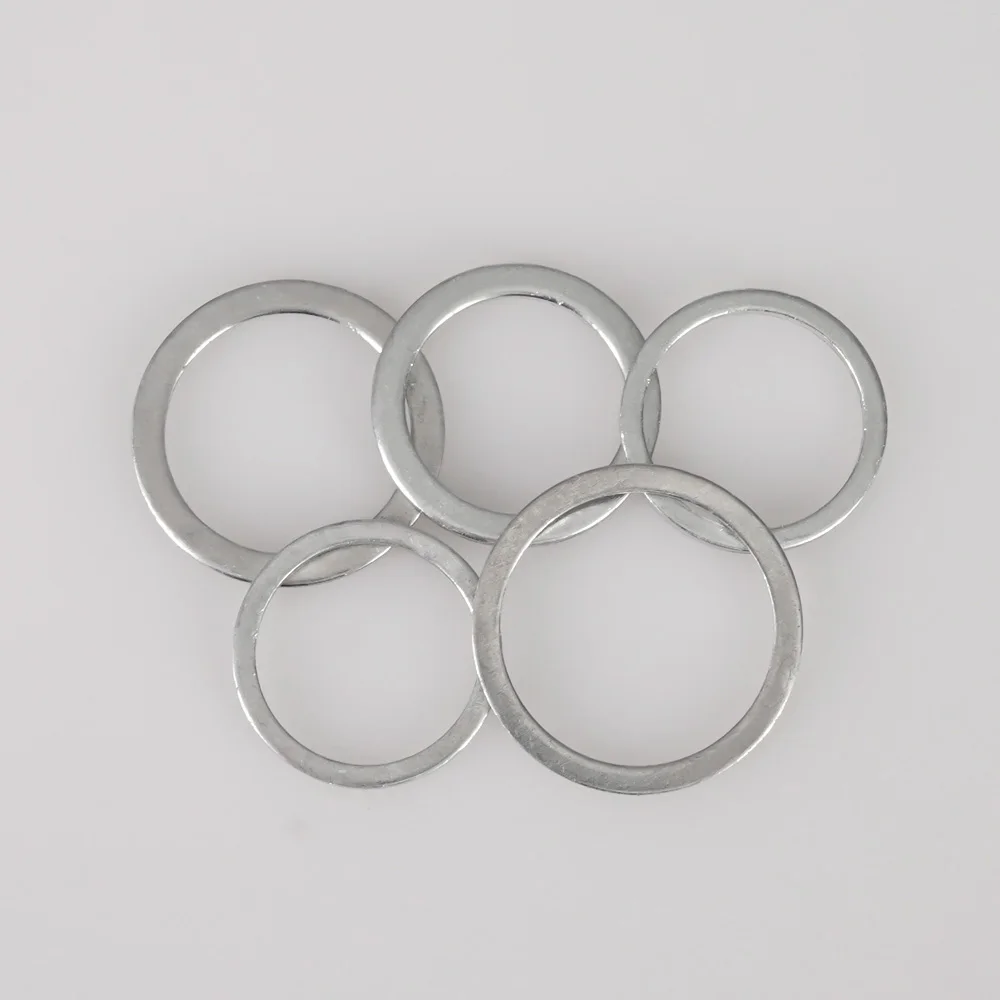 Aluminum Washers M6 M8 M10 M12 M14 M16 M18 M20 M22 Flat Metal Fittings O Ring Fastener Spacer 20-100Pcs Thickness 1mm-2mm