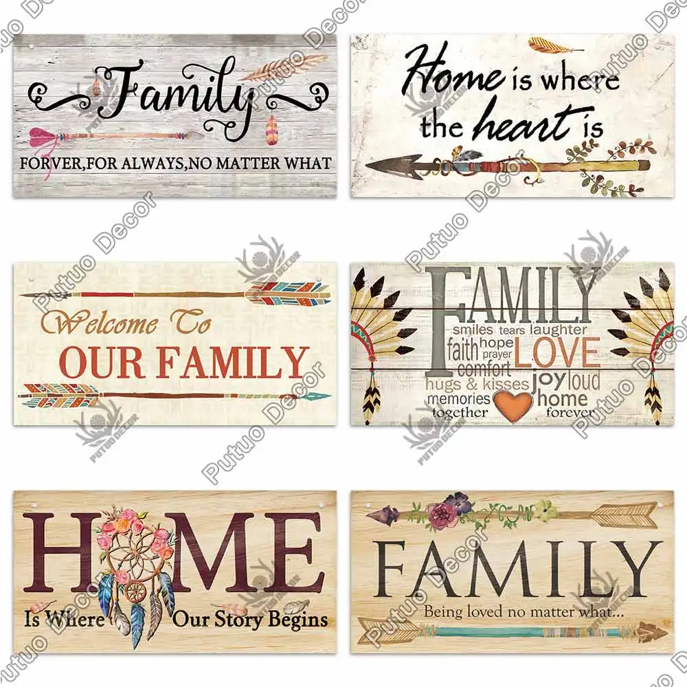 Family Sweet Home Wooden Hanging Sign 4