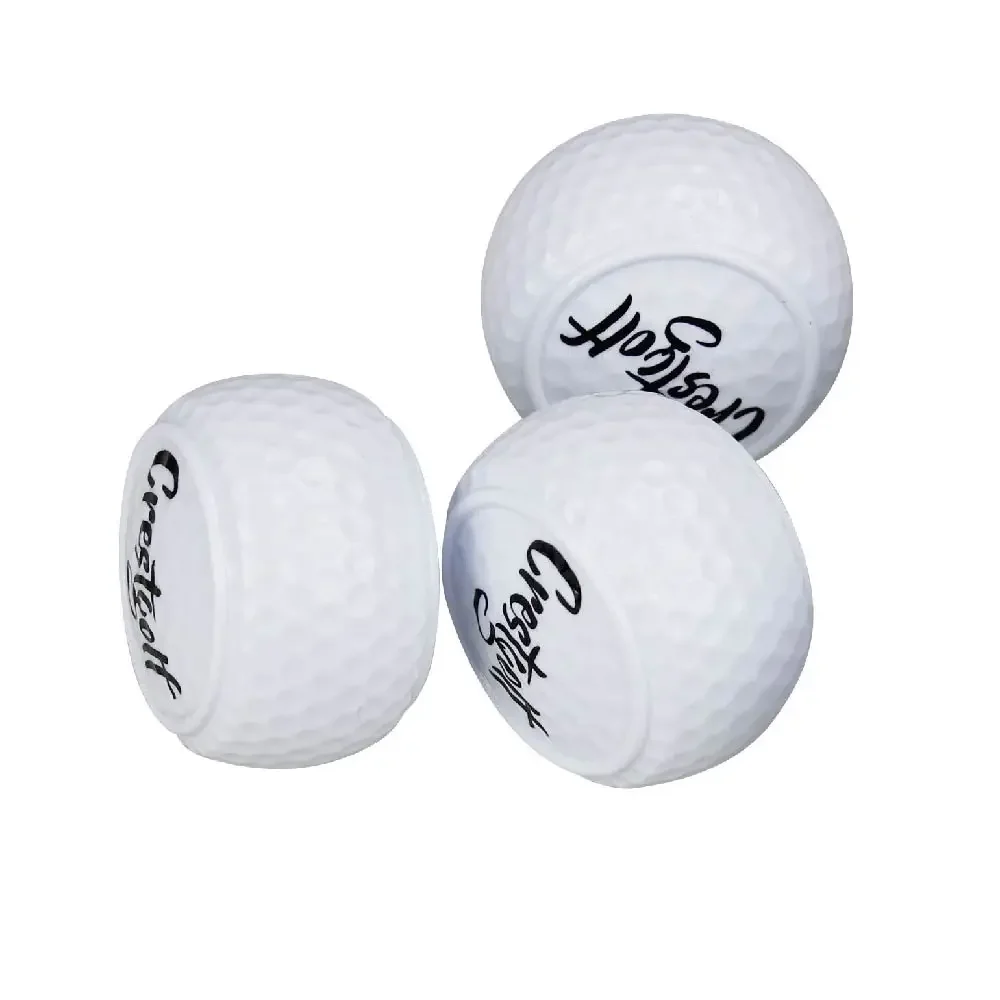 Flat Golf Training Balls Flat Shape Golf Ball Two Layer Driving Balls Practice for Swing Putter 1Pcs/2Pcs/5Pcs golf balls