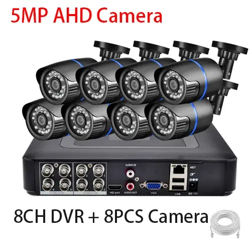 Gadinan 8CH/4CH 5MP HD 1080P AHD Camera Kit 5 in 1 Video Recorder CCTV Surveillance System Night Vision Home Security Protection - Image 13