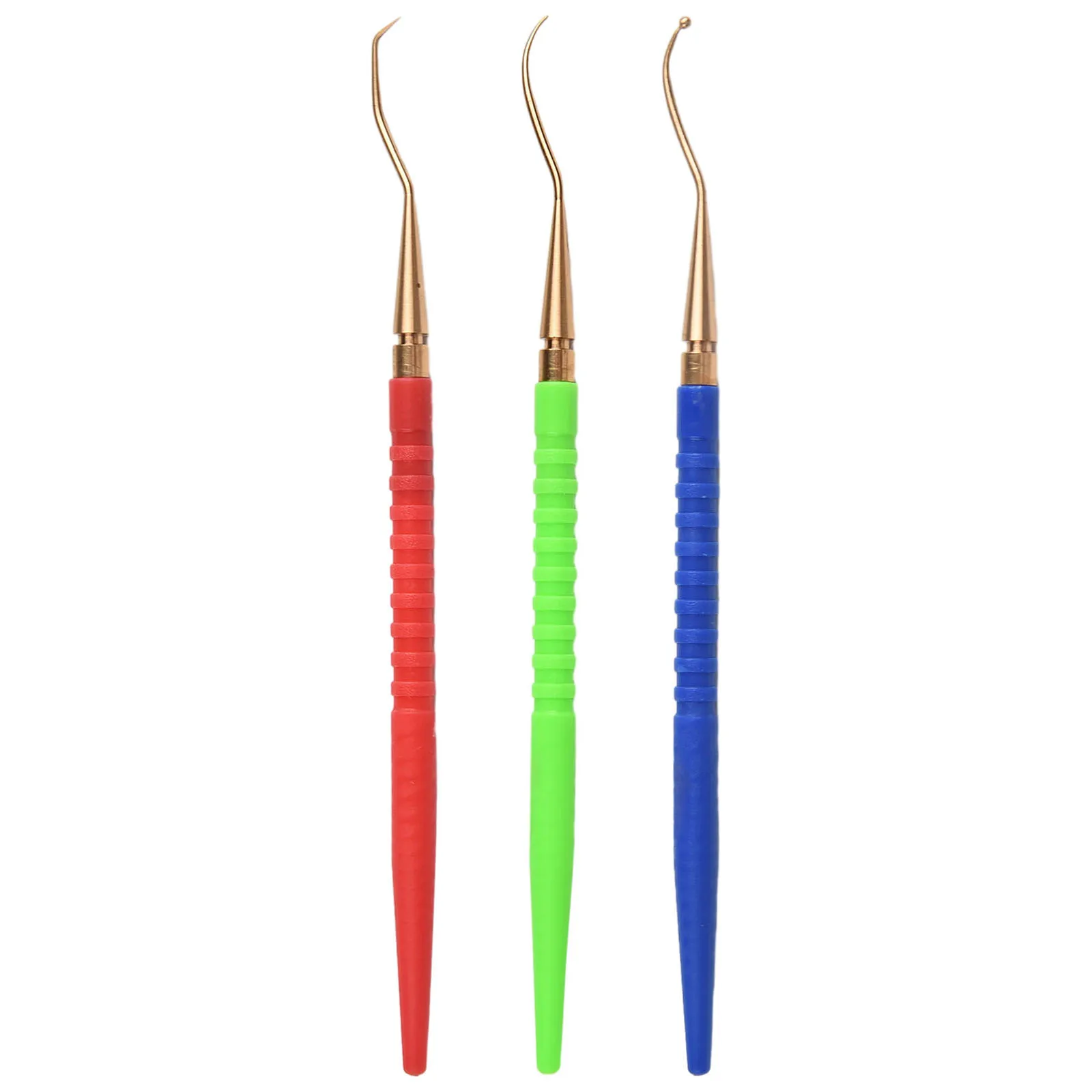 O-Ring Remover 3Pcs Regulator Repair Tool Set O Ring Remover Handle and Brass Pick Hooks Upgrade Your Diving Gear