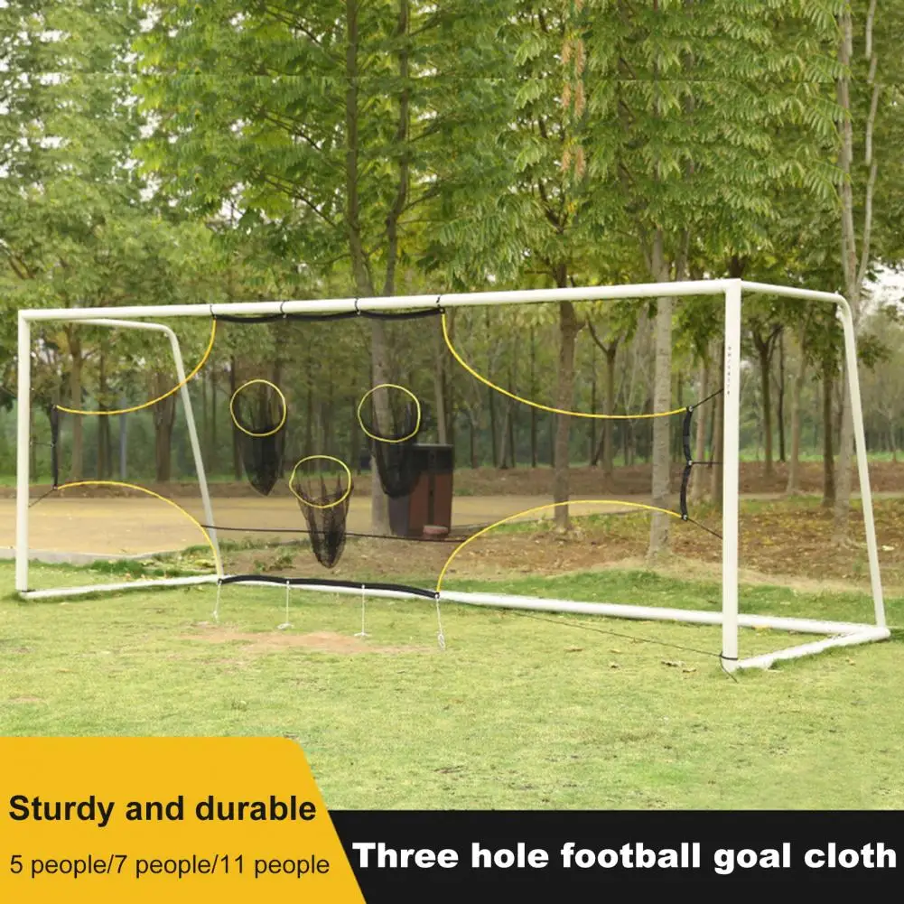 Soccer Goal Net with Scoring Zones Folding Outdoor Football Goal Target Training Aid Soccer Net for Backyard Football Training